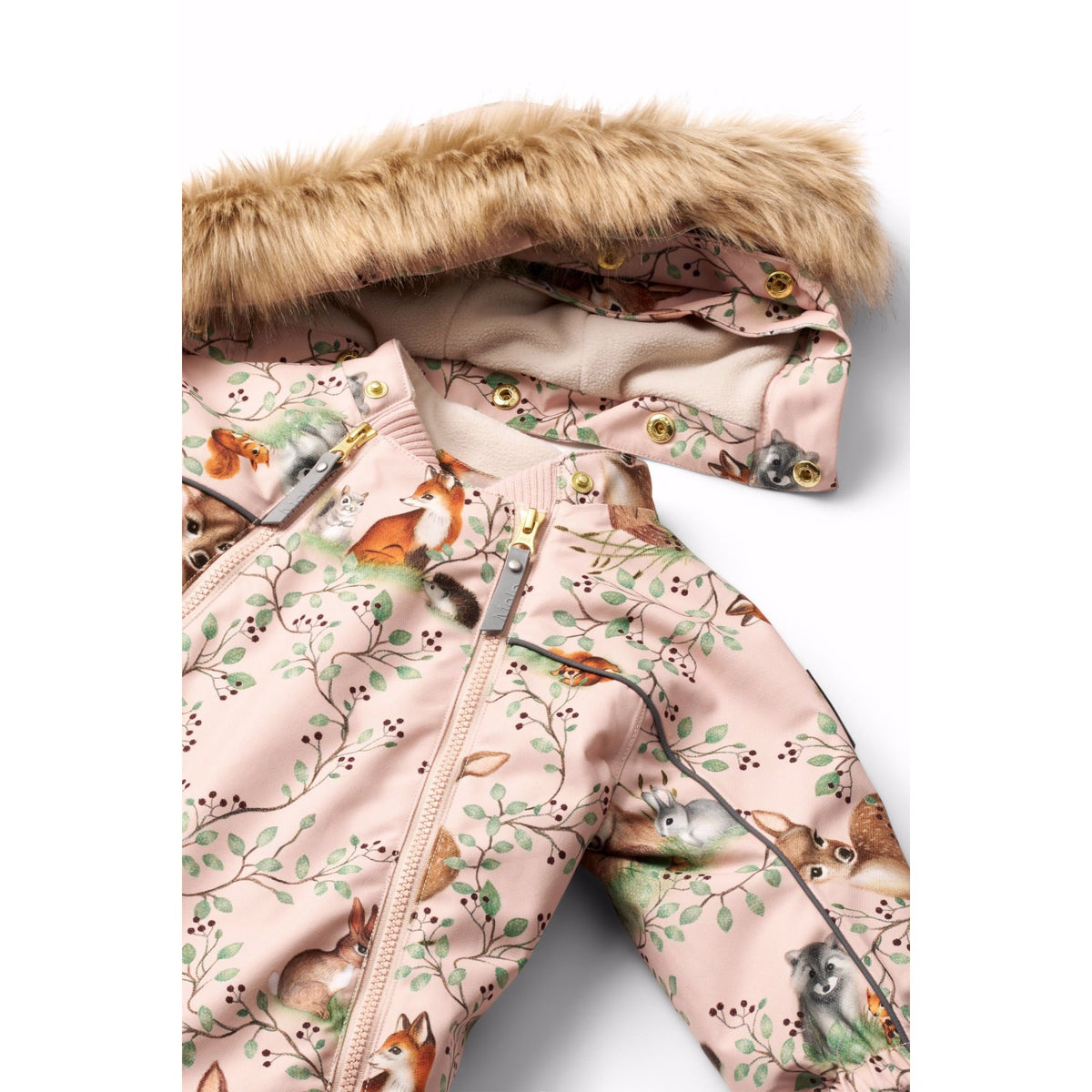 Molo Furry Friends Pyxis Päls Baby Flygdräkt