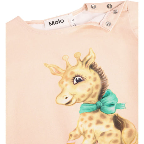 Molo Blush Giraffe Elina T-shirt Long Sleeves