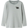 Name It Green Milieu Dinosaur Nmmvilly Ls Slim Topp Noos
