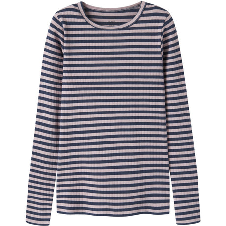 Name It Insignia Blue W. Burnished Lilac Nkfsuraja Xsl Ls Topp Noos