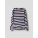 Name It Insignia Blue W. Burnished Lilac Nkfsuraja Xsl Ls Topp Noos