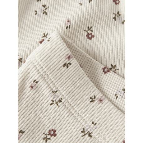 Lil'Atelier Turtledove Floral Nmfgago Slim Leggings Lil Noos