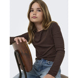 kids ONLY Coffee Bean Kognella L/S O-Neck Topp Jrs Noos
