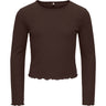 kids ONLY Coffee Bean Kognella L/S O-Neck Topp Jrs Noos