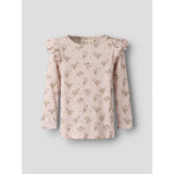 Lil'Atelier Hushed Violet Flowers Nmfgavo Eko Ls Slim Topp Lil Noos