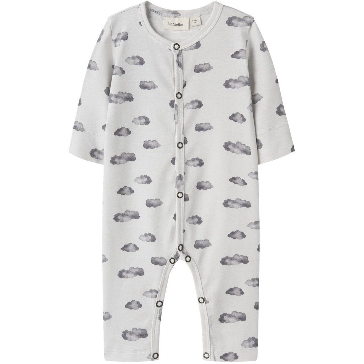 Lil'Atelier Glacier Gray Cloud Nbmgio Ls Nattdräkt Lil