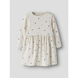 Name It Peyote Melange Hearts Nmfnutti Ls Klänning Noos