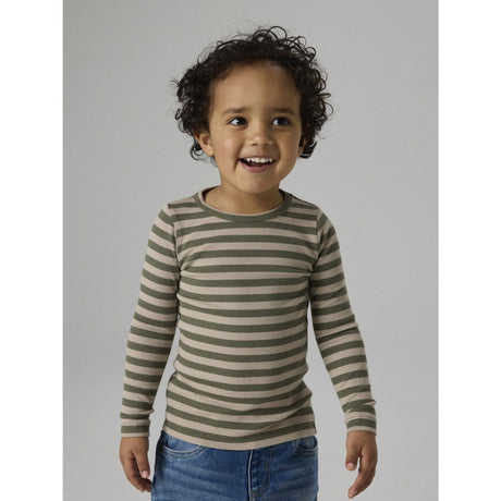 Name It Dusty Olive Pure Cashmere Nmnbanio Ls Xsl Topp Noos