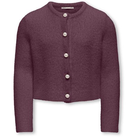 kids ONLY Mauve Wine Kogpiumo Petra Pearl O-Neck Bil Knt Noos
