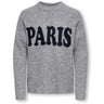 kids ONLY Grey Melange Paris/Dark Navy Kogjerico L/S Pullover Vd Knt
