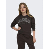kids ONLY Coffee Bean Los Angeles - California Kogsweat Ls Crew Ovz Stat Swt Noos