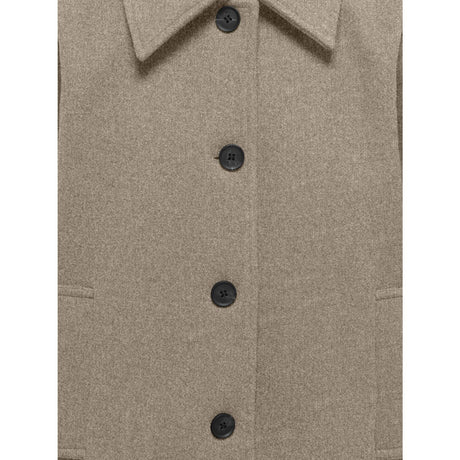 kids ONLY Taupe Gray Melange Kogadina Life Kort Jacka Vd Otw