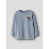 Name It Ashley Blue Dino Nmmvelix Ls Nreg Topp