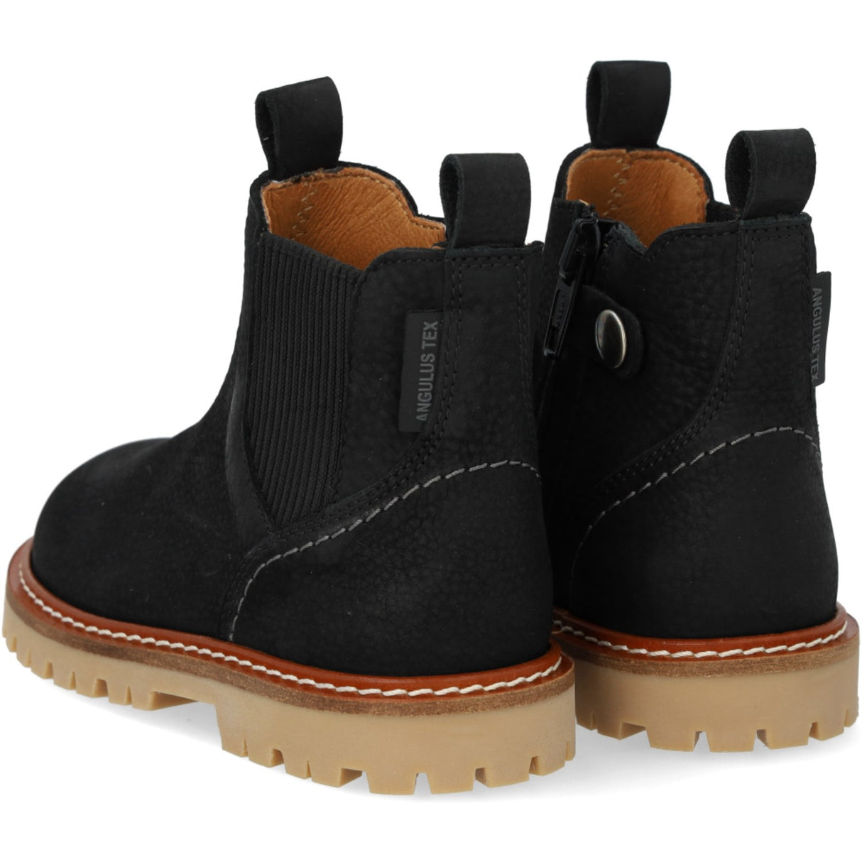Angulus Black/Black Chunky Chelsea Stövlar