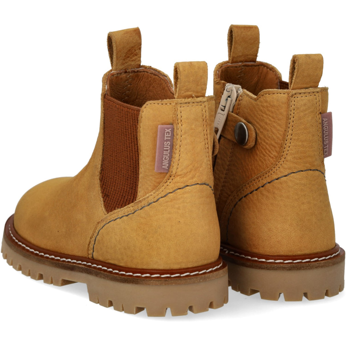 Angulus Ocher/Cognac Chunky Chelsea Stövlar