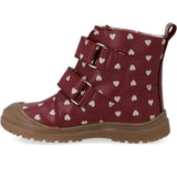 Angulus Berry Rose Hearts Tex Vinterstøvle Med Print