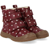 Angulus Berry Rose Hearts Tex Vinterstøvle Med Print