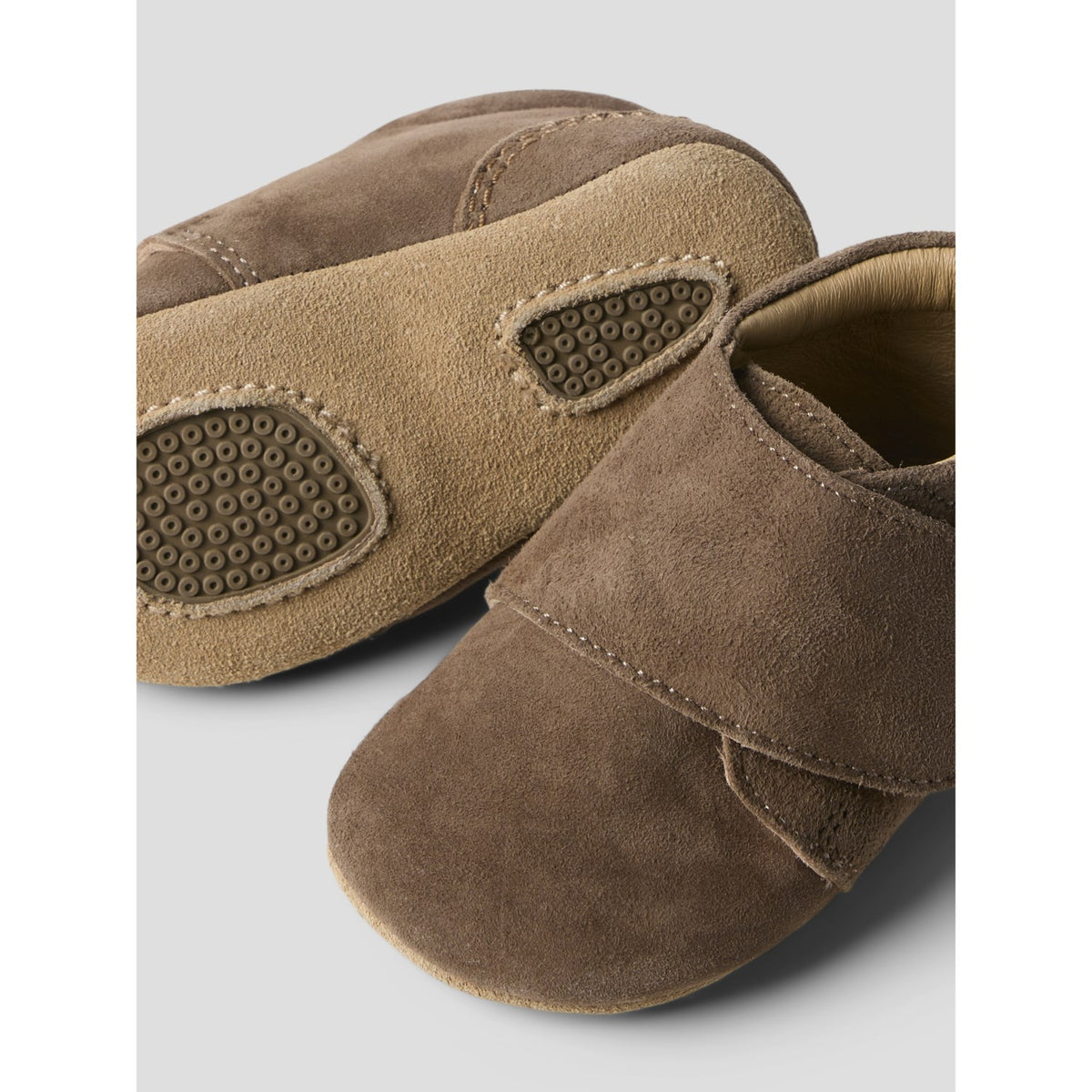 Name It Shaved Chocolate Nbnrene Baby Skor I Suede W/Velcro