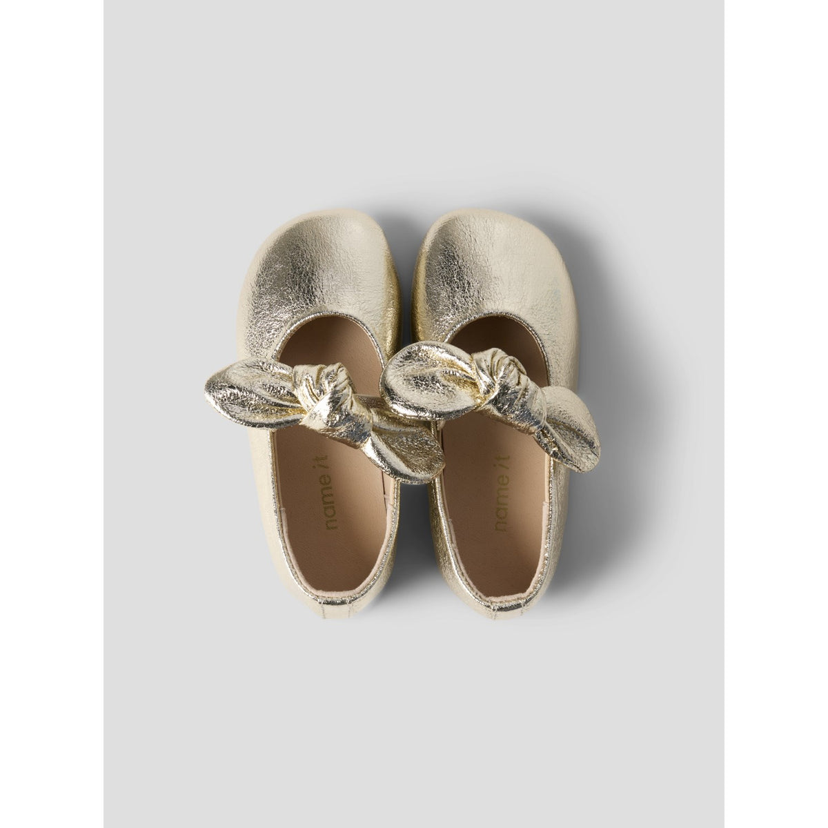 Name It Gold Colour Nmfronja Ballerinaskor