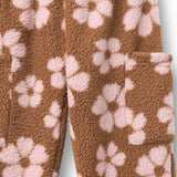 Wheat Warm Hazel Flowers Fleece Byxor Suun