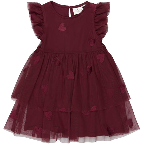 THE NEW Siblings Burgundy Emb Tn Tnstvonda S_L Mesh Klänning