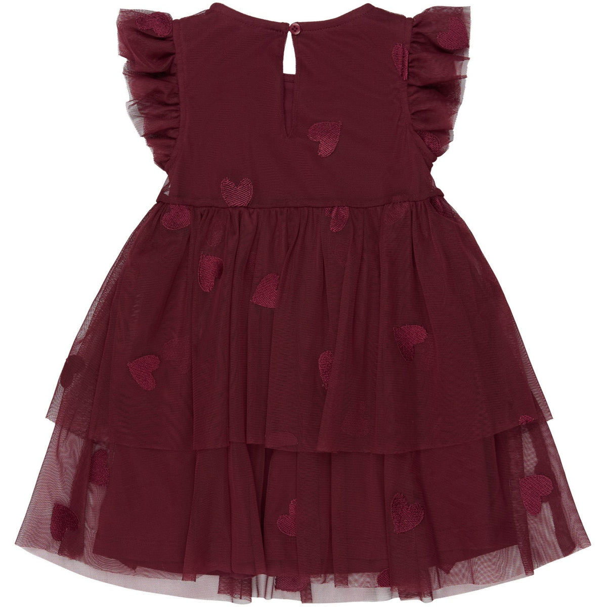 THE NEW Siblings Burgundy Emb Tn Tnstvonda S_L Mesh Klänning