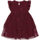 THE NEW Siblings Burgundy Emb Tn Tnstvonda S_L Mesh Klänning