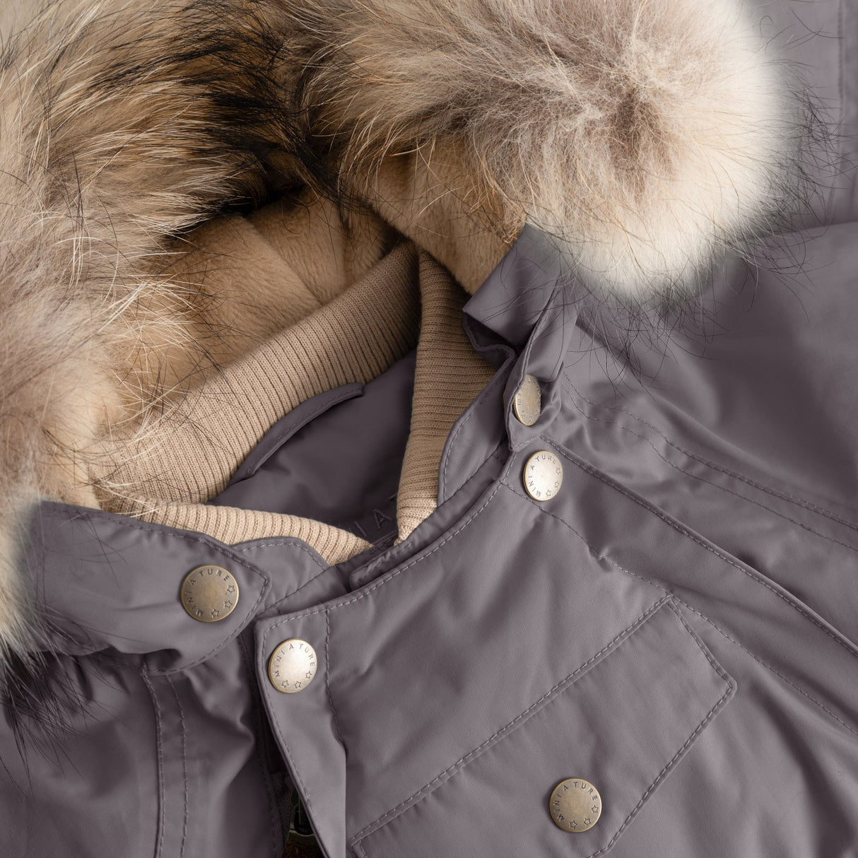 Mini A Ture Plum Kitten Matwisti Fleece Lined Flygdräkt Fur. Grs