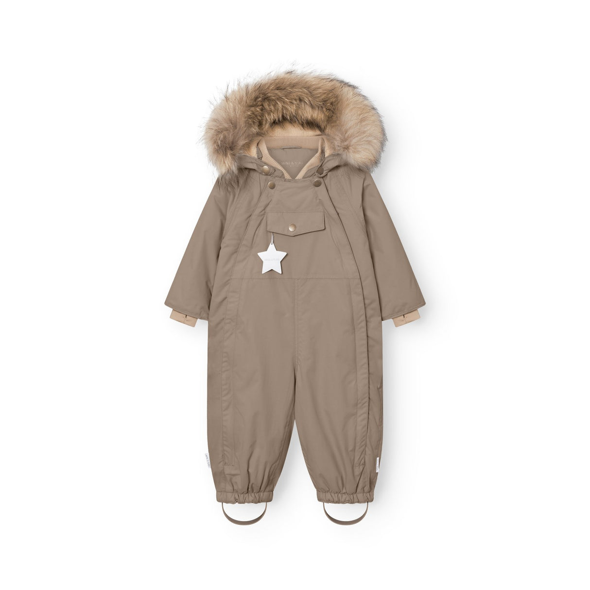 Mini A Ture Grey Brown Matwisti Fleece Lined Flygdräkt Fur. Grs