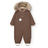 Mini A Ture Chestnut Brown Matwisti Fleece Lined Flygdräkt Fur. Grs