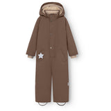 Mini A Ture Chestnut Brown Matwanni Fleece Lined Snowsuit. Grs