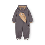Mini A Ture Plum Kitten Matwisti Fleece Lined Snowsuit. Grs