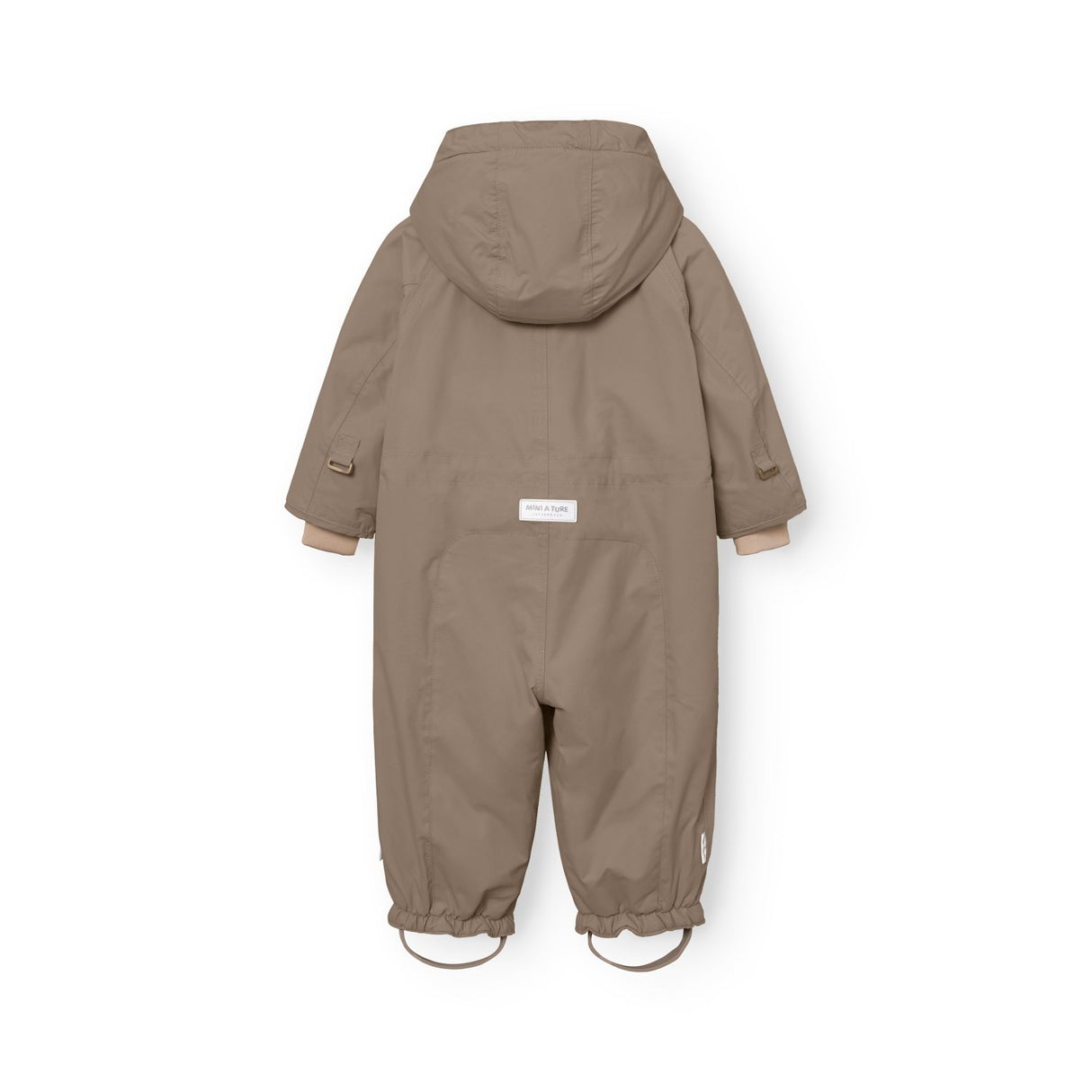 Mini A Ture Grey Brown Matwisti Fleece Lined Snowsuit. Grs