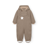 Mini A Ture Grey Brown Matwisti Fleece Lined Snowsuit. Grs