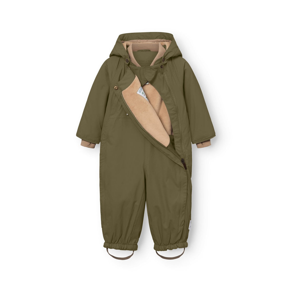 Mini A Ture Kalamata Green Matwisti Fleece Lined Snowsuit. Grs