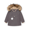 Mini A Ture Plum Kitten Matwang Fleece Lined Winter Jacka Fur. Grs