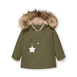 Mini A Ture Kalamata Green Matwang Fleece Lined Winter Jacka Fur. Grs