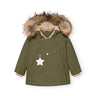 Mini A Ture Kalamata Green Matwang Fleece Lined Winter Jacka Fur. Grs