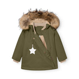 Mini A Ture Kalamata Green Matwang Fleece Lined Winter Jacka Fur. Grs