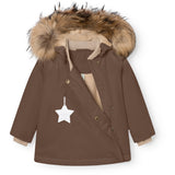 Mini A Ture Chestnut Brown Matwang Fleece Lined Winter Jacka Fur. Grs