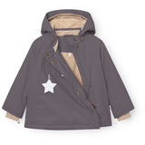 Mini A Ture Plum Kitten Matwang Fleece Lined Winter Jacket. Grs