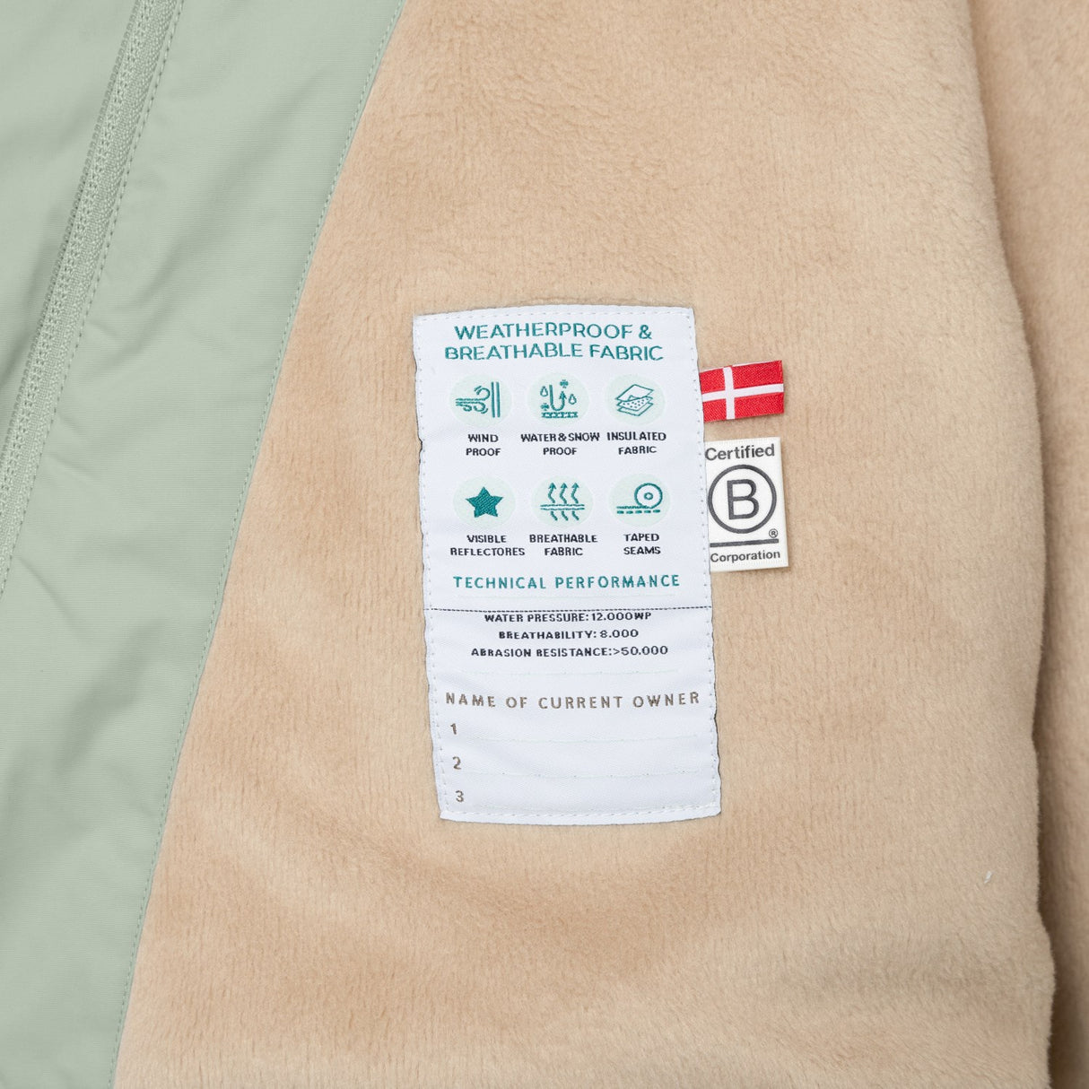 Mini A Ture Slate Gray Matwang Fleece Lined Winter Jacket. Grs