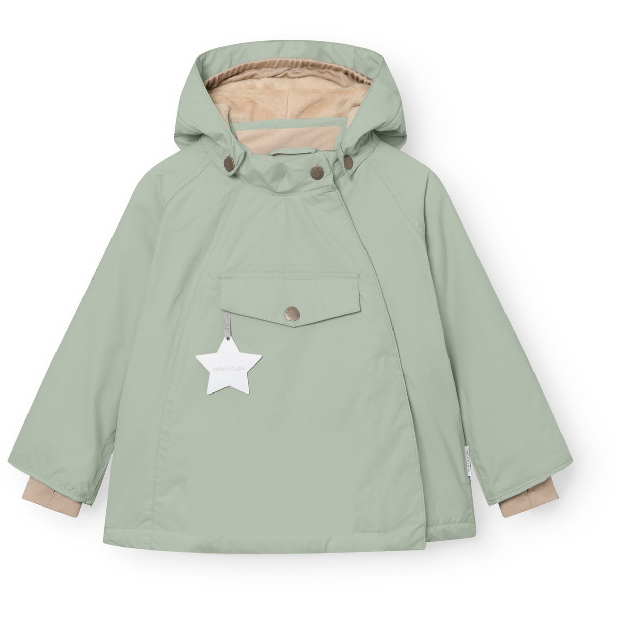 Mini A Ture Slate Gray Matwang Fleece Lined Winter Jacket. Grs