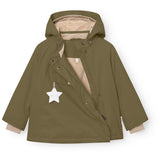 Mini A Ture Kalamata Green Matwang Fleece Lined Winter Jacket. Grs