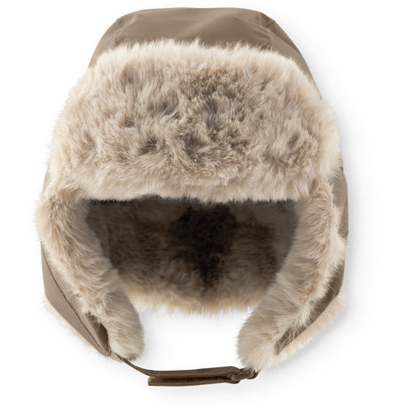 Mini A Ture Grey Brown Matcrister Nallebjörn Lined Winter Huva