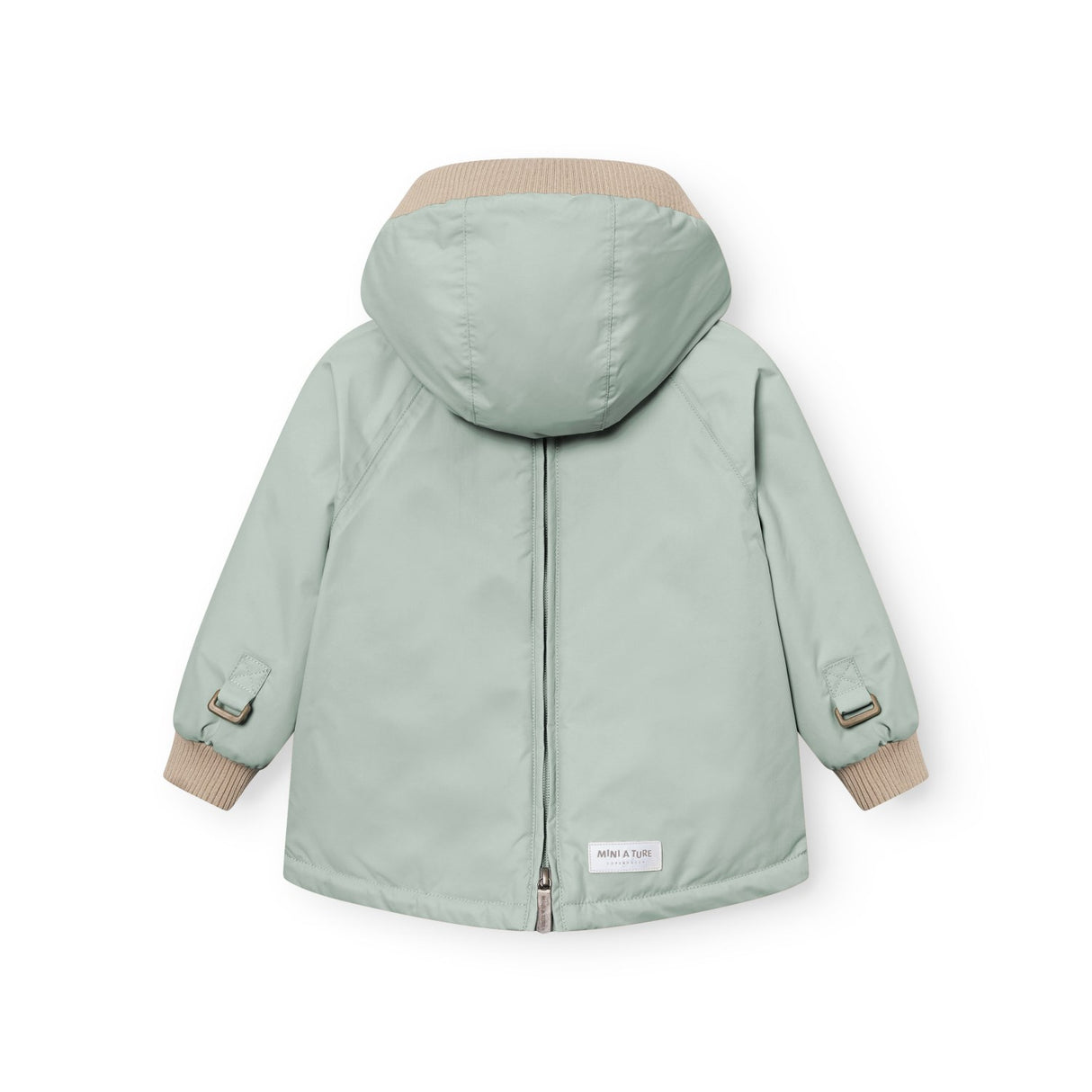 Mini A Ture Slate Gray Matbabywen Fleece Lined Winter Anorak. Grs