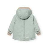 Mini A Ture Slate Gray Matbabywen Fleece Lined Winter Anorak. Grs