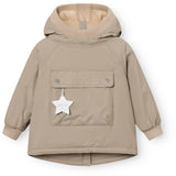 Mini A Ture Grey Brown Matbabywen Fleece Lined Winter Anorak. Grs