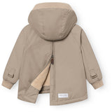 Mini A Ture Grey Brown Matbabywen Fleece Lined Winter Anorak. Grs