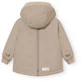 Mini A Ture Grey Brown Matbabywen Fleece Lined Winter Anorak. Grs